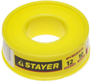 STAYER 0.075 мм х 12 мм х 10 м, 0.40 г/см3, ФУМ лента (12360-12-040)