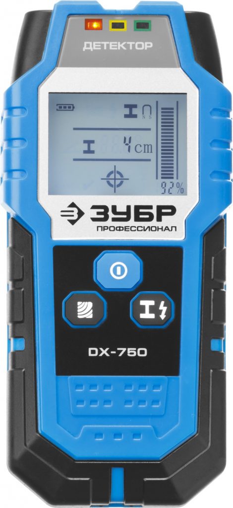 ЗУБР DX - 750, 100 мм, универсальный детектор проводки, Профессионал (45260)