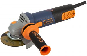 MAX-PRO Шлифмашина угловая 950 Вт; 11000 об/мин; быстрозажимной кожух 125 мм; антивибрационная ручка; дополнительные щетки; 2,1 кг; кор.