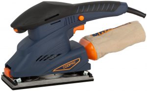 MAX-PRO Шлифмашина вибрационная 250 Вт; 6000-11000об/мин; 90x187мм; 1,7 кг; алюминиевая опора; зажим; резиновые вставки; кор.