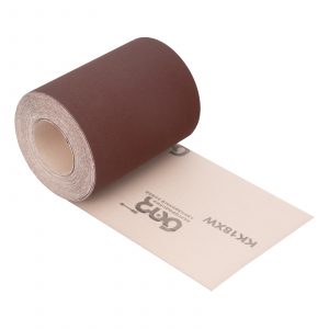 Шкурка на тканевой основе, KK18X W, зернистость 10Н(P 120) бобина 200 мм х 20 м, водостойкая, "БАЗ"